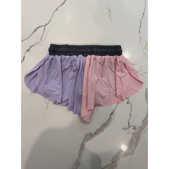 Katie J NYC NWT Farrah Shorts in Pink/Purple Colorblock Size XS - Picture 3 of 4